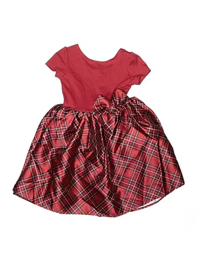 Pre-owned H&m Kids' Dress In Burgundy