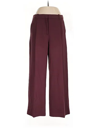 Pre-owned H&m Dress Pants In Burgundy