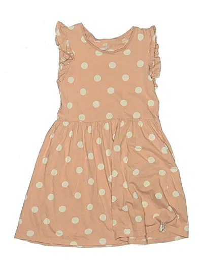 Pre-owned H&m Kids' Dress In Tan