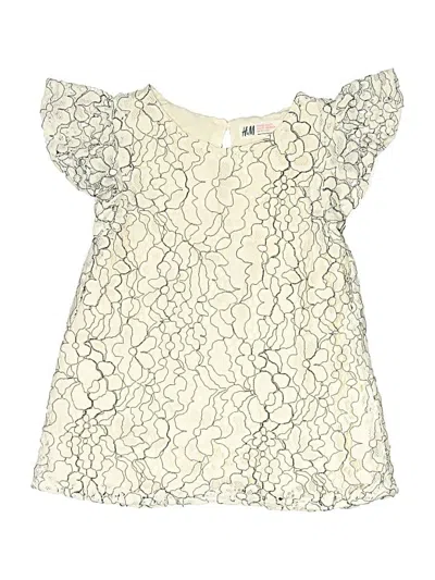 Pre-owned H&m Kids' Dress In White