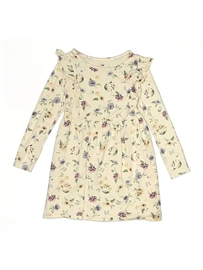 Pre-owned H&m Kids' Dress In White