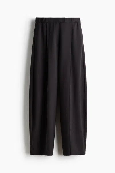 H&m Dressy Barrel-leg Pants In Pattern