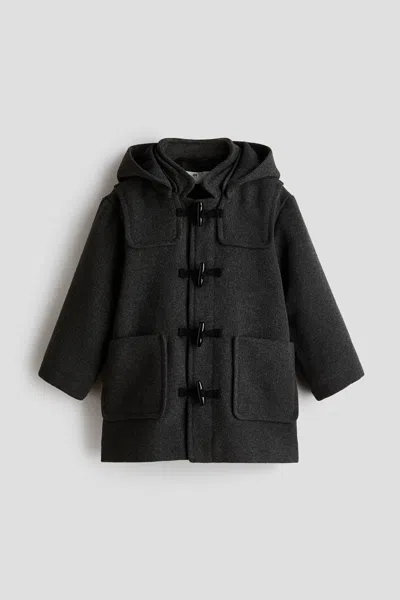 H&m Kids' Duffle Coat In Black