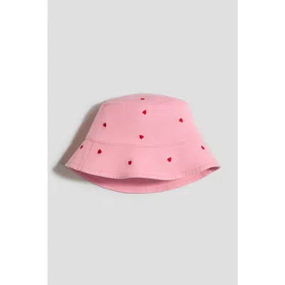 H&m Kids'  Embroidered Twill Bucket Hat In Yellow
