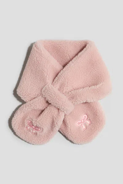 H&m Kids' Embroidery-detail Keyhole Scarf In Brown