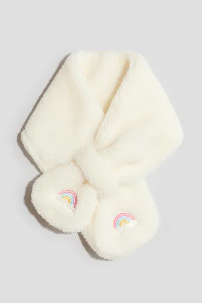H&m Kids' Embroidery-detail Keyhole Scarf In Brown