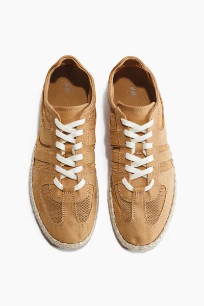 H&m Espadrille Sneakers In Brown