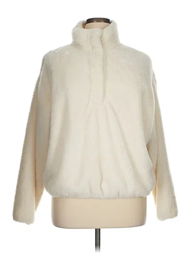Pre-owned H&m Faux Fur Jacket In White