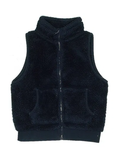 Pre-owned H&m Kids' Faux Fur Vest In Blue