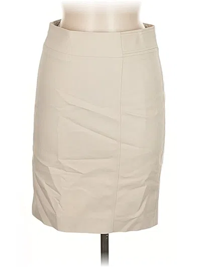 Pre-owned H&m Faux Leather Skirt In Brown