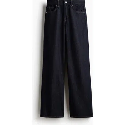 H&m Feather Soft Wide Regular Jeans In Blue