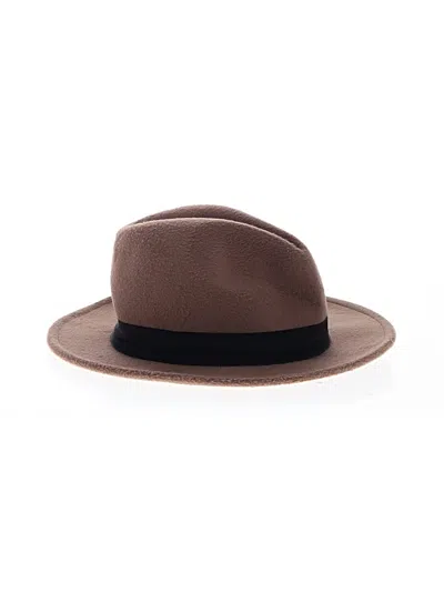 Pre-owned H&m Fedora In Brown