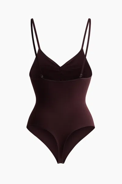 H&m Firm Shape Sculpting Thong Bodysuit In Black
