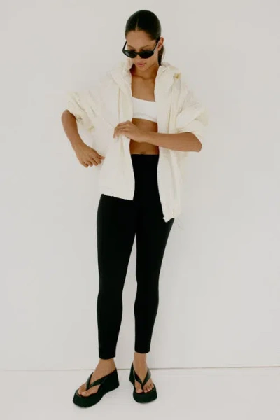 H&m Fitted Ankle-length Pants In Black