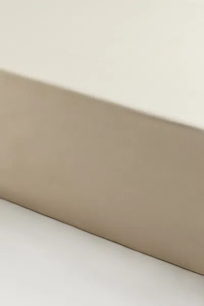 H&m Fitted Cotton Sheet In Neutral