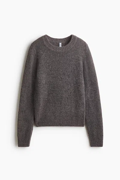 H&m Fitted Sweater In Gray