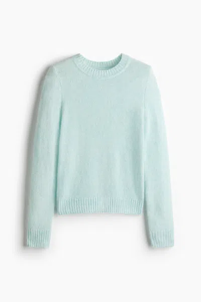 H&m Fitted Sweater In Blue