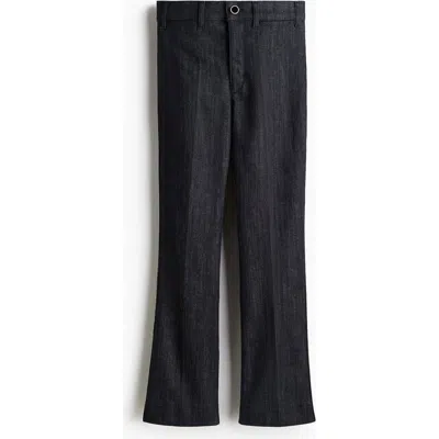 H&m Flared High Ankle Jeans In Black