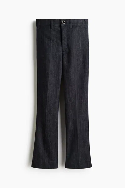 H&m Flared High Ankle Jeans In Blue