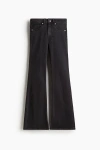 H&m Flared High Jeans In Black