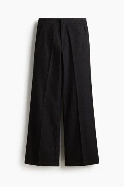 H&m Flared High Jeans In Black