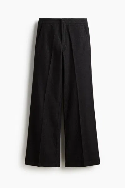 H&m Flared High Jeans In Black