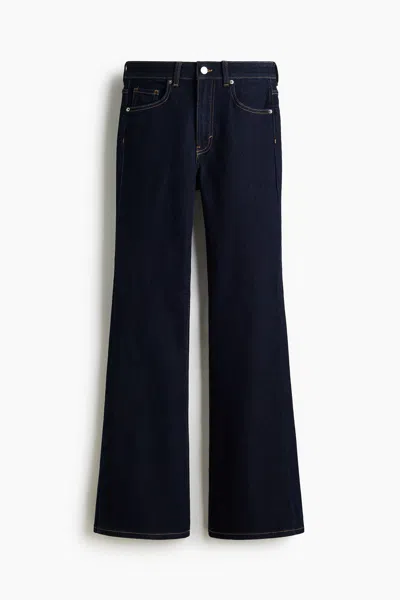 H&m Flared High Jeans In Blue