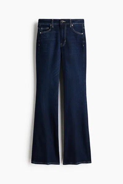H&m Flared High Jeans In Blue