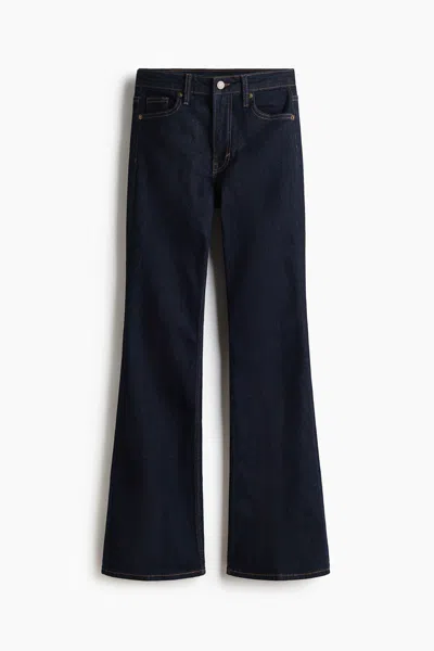H&m Flared High Jeans In Blue