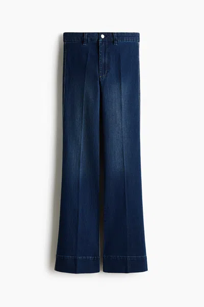 H&m Flared High Jeans In Blue