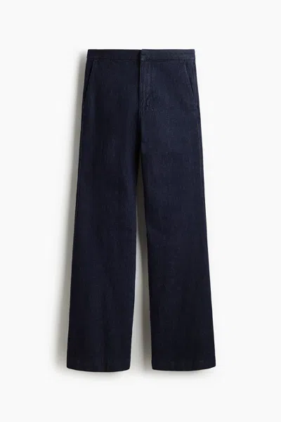 H&m Flared High Jeans In Blue
