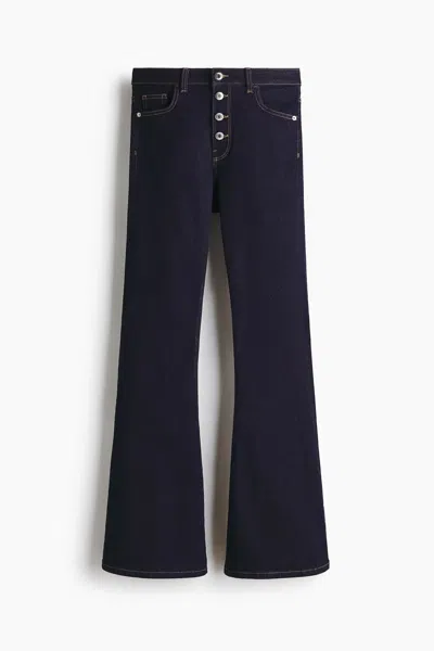 H&m Flared High Jeans In Blue