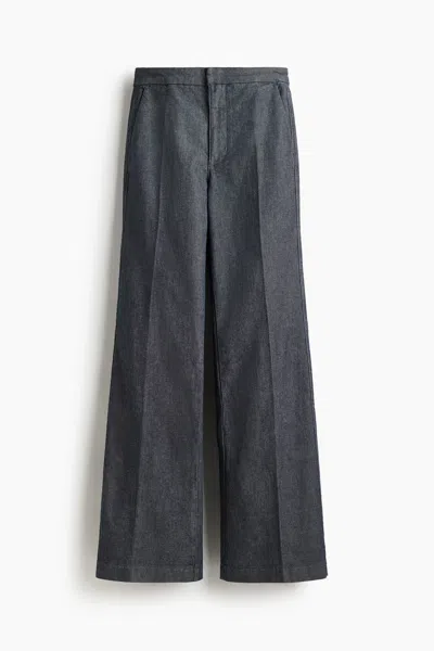 H&m Flared High Jeans In Gray