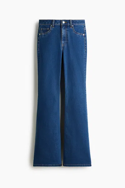 H&m Flared High Jeans In Blue