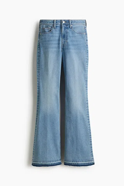 H&m Flared High Jeans In Blue