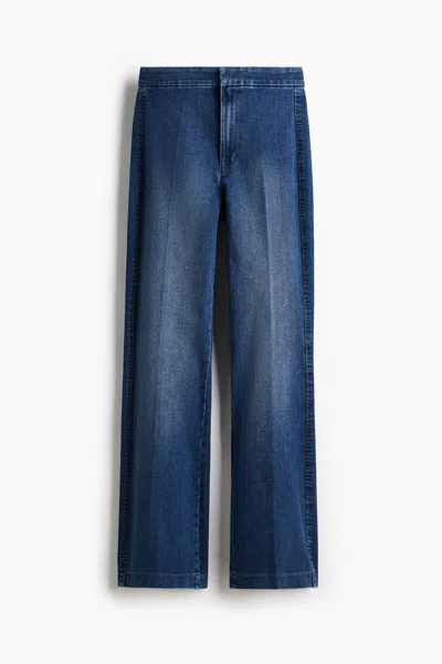 H&m Flared High Jeans In Yellow