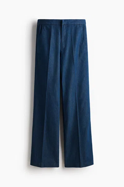 H&m Flared High Jeans In Blue