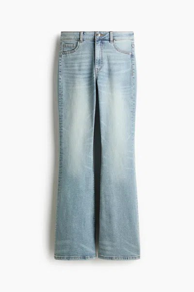 H&m Flared High Jeans In Blue