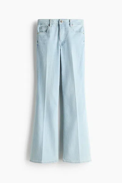 H&m Flared High Jeans In Blue