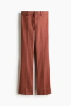 H&m Flared High Jeans In Brown