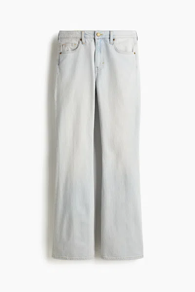 H&m Flared High Jeans In Gray