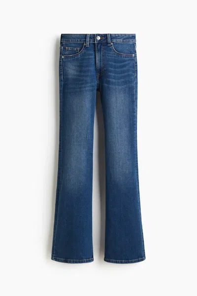 H&m Flared High Jeans In Blue