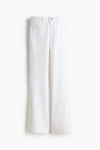 H&m Flared High Jeans In White