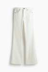 H&m Flared High Jeans In White