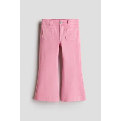 H&m Kids'  Flared Jeans In Pink