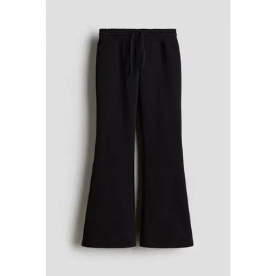 H&m Kids'  Flared Joggers In Black