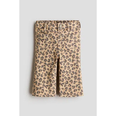 H&m Babies'  Flared Leg Jeans In Animal Print