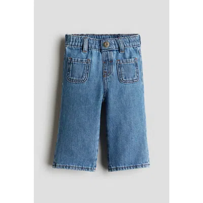 H&m Babies'  Flared Leg Jeans In Blue