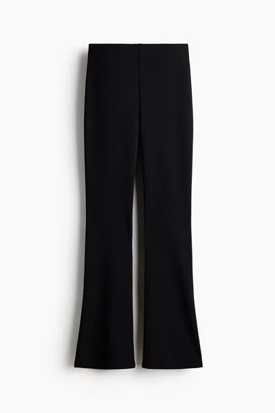 H&m Flared Leggings In Black