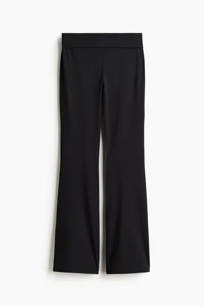 H&m Flared Leggings In Black